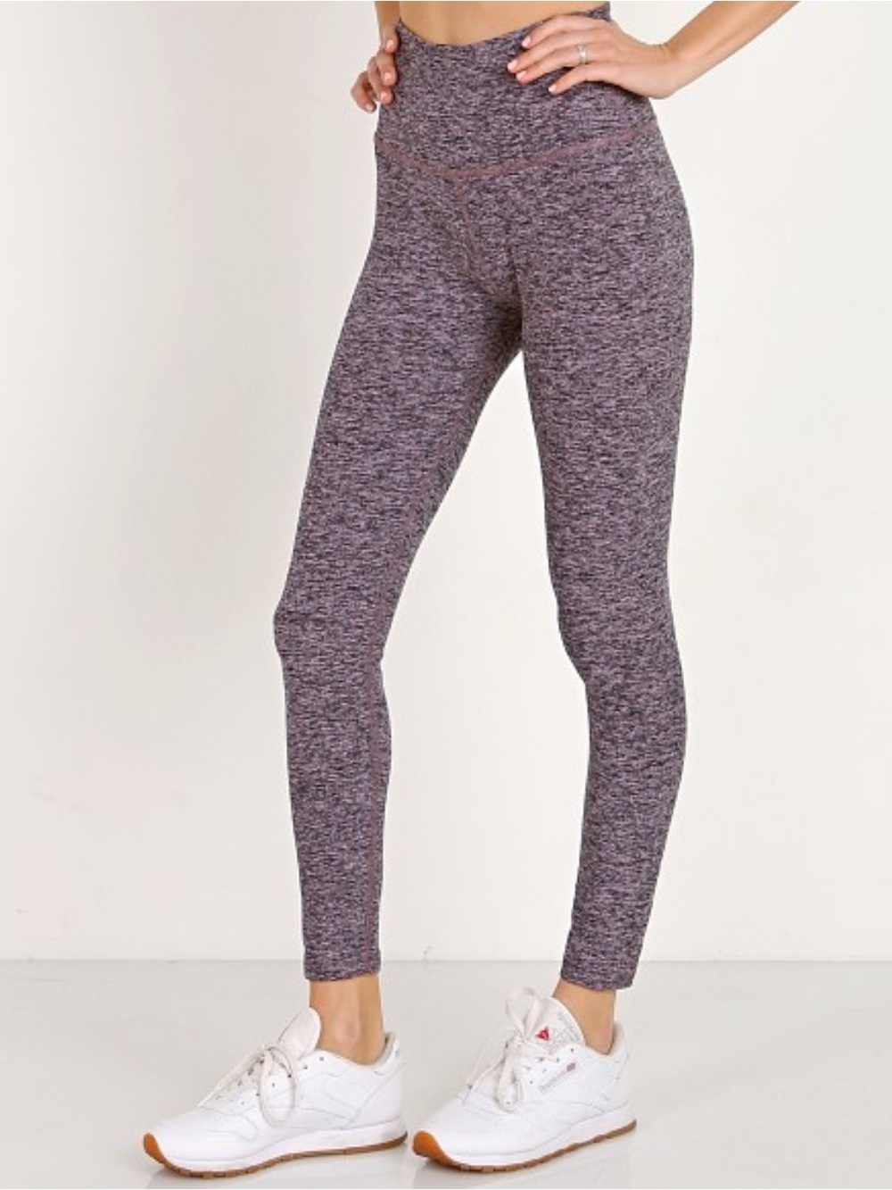 Beyond Yoga Spacedye High Waisted Midi Legging Black-Pink Opal Size Small - Picture 3 of 11